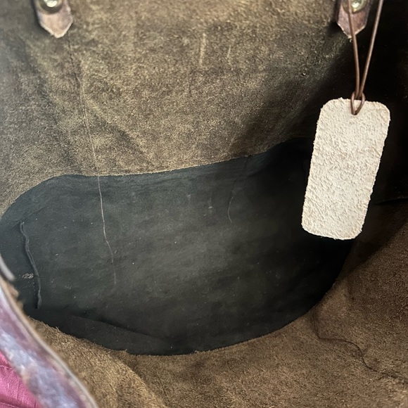 Original Leather Handcrafted Tote -NWT - Picture 6 of 11